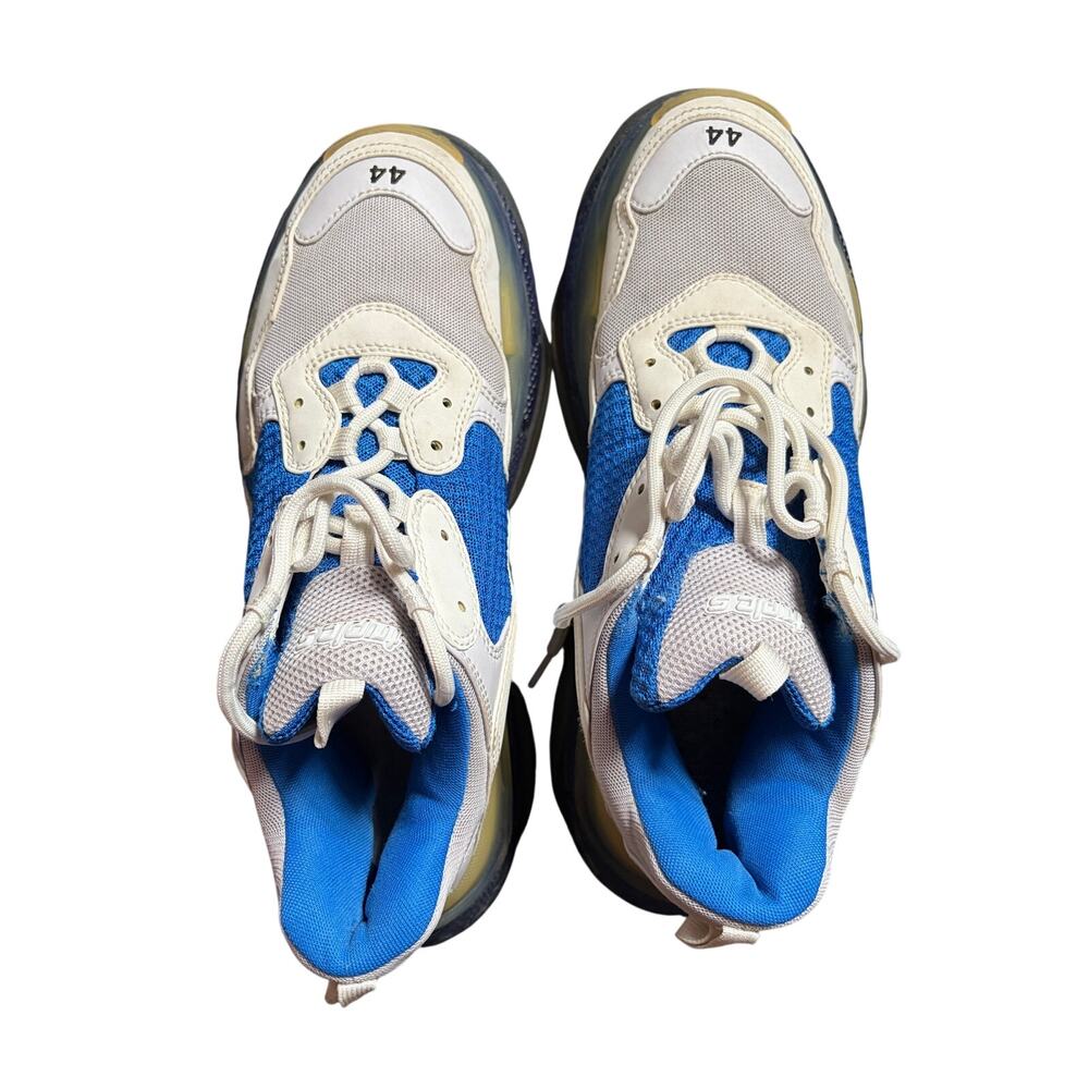Balenciaga Triple S Clear Sole 'White Blue' - Size US 11 / EU 44
